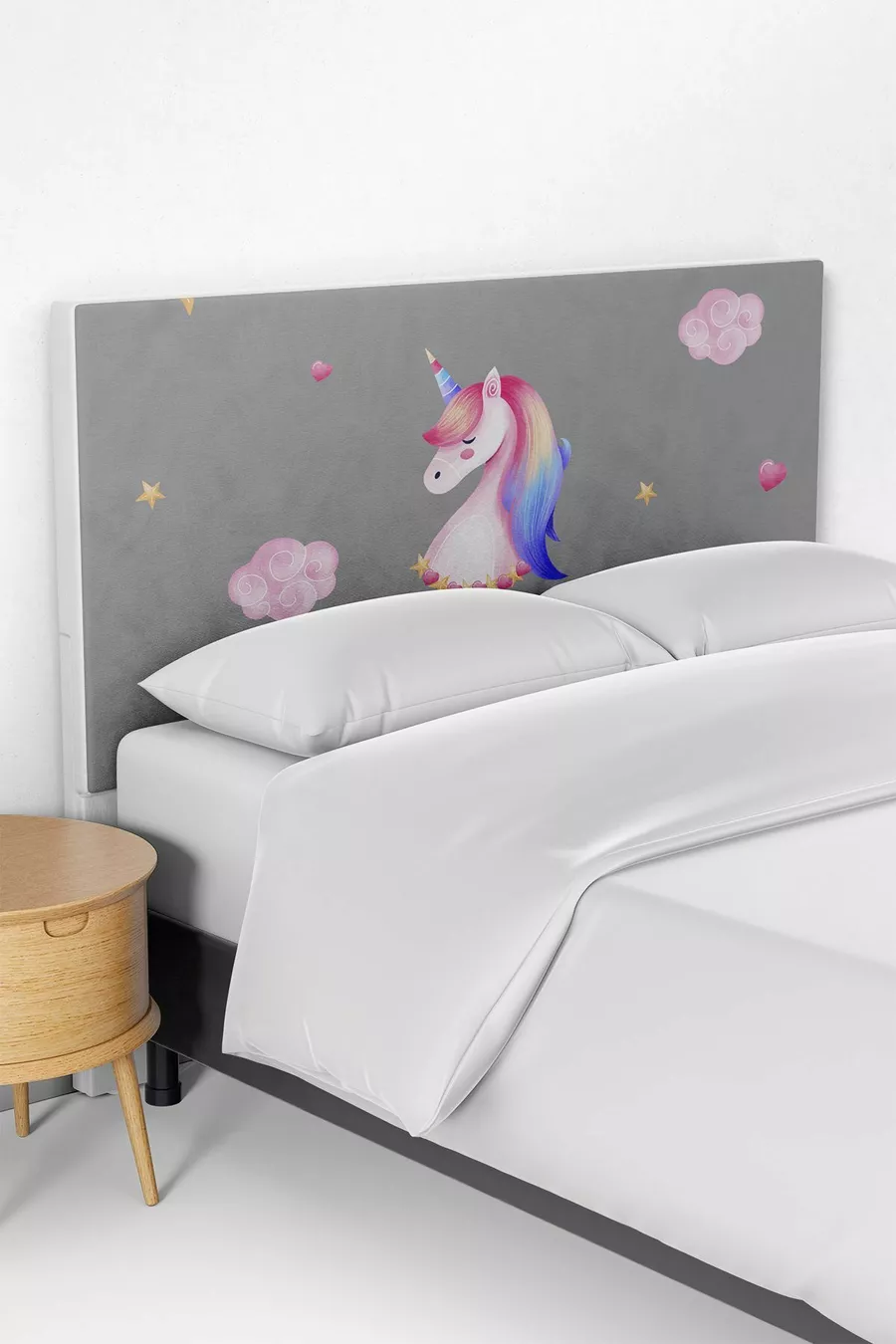 Housse de tête de lit et sommier pour chambre d'enfant à motif Pégase