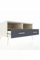Commode Kronos avec 2 étagères et 2 tiroirs Ambre-Cèdre/Anthracite