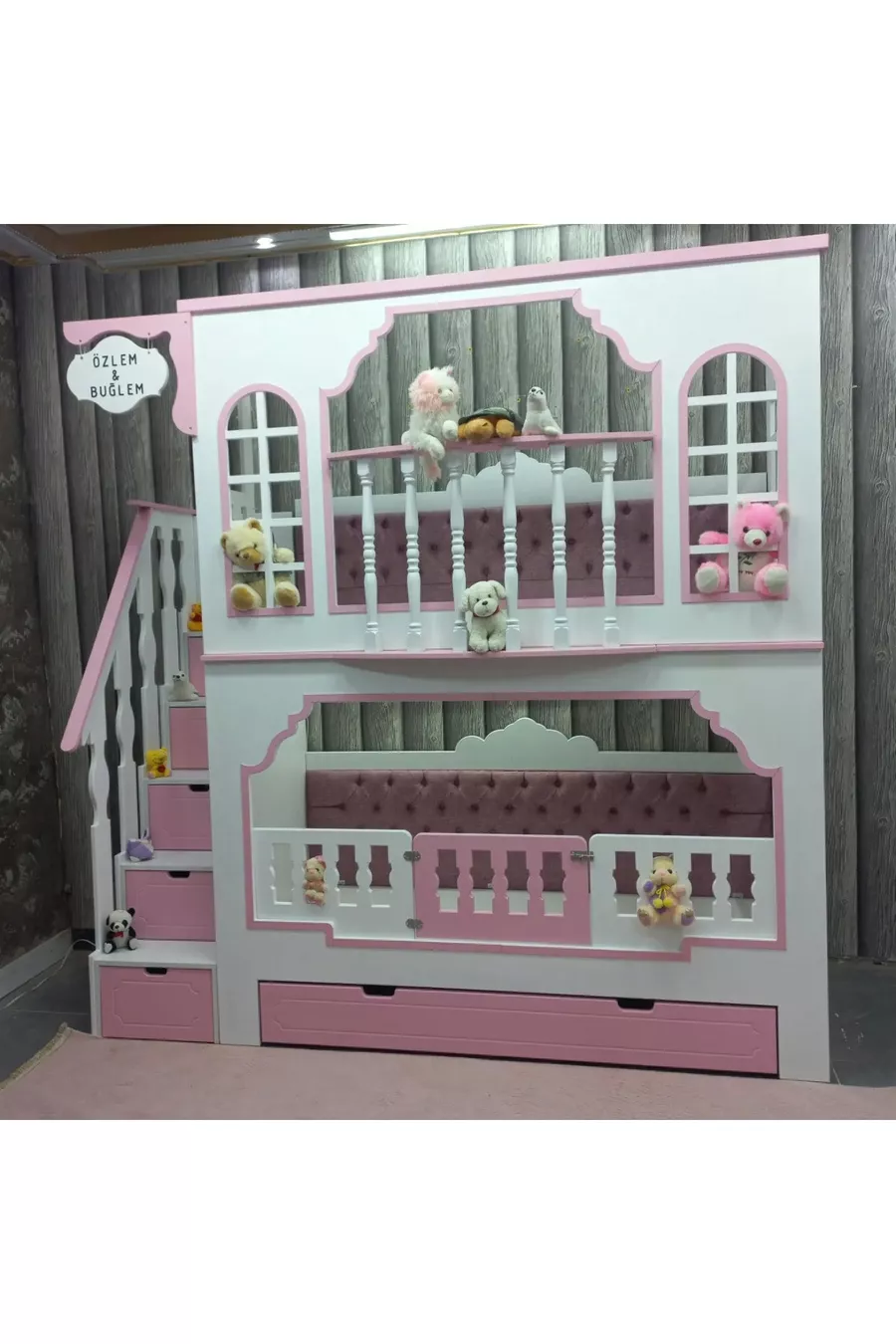 Lit superposé avec balcon pour princesse