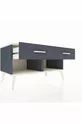 Commode Hyperion 2 tiroirs Anthracite-Pierre de Lune/Anthracite