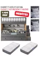 Lit superposé avec volet / Installation gratuite / 100% MDF / 2 matelas à ressorts en bambou / 2 ensembles de linge de lit offerts