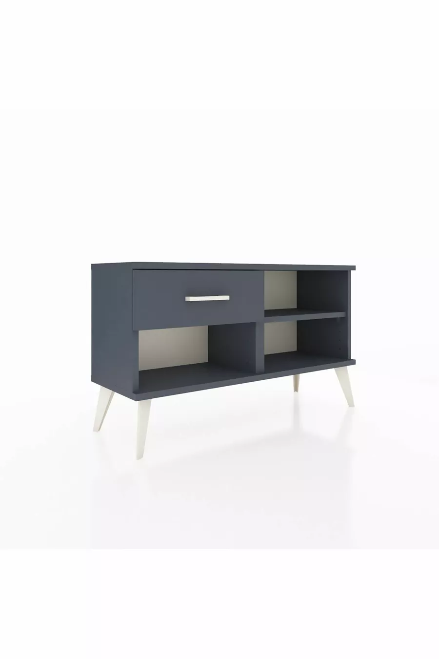 Commode Arges à une étagère et un tiroir, anthracite-anthracite