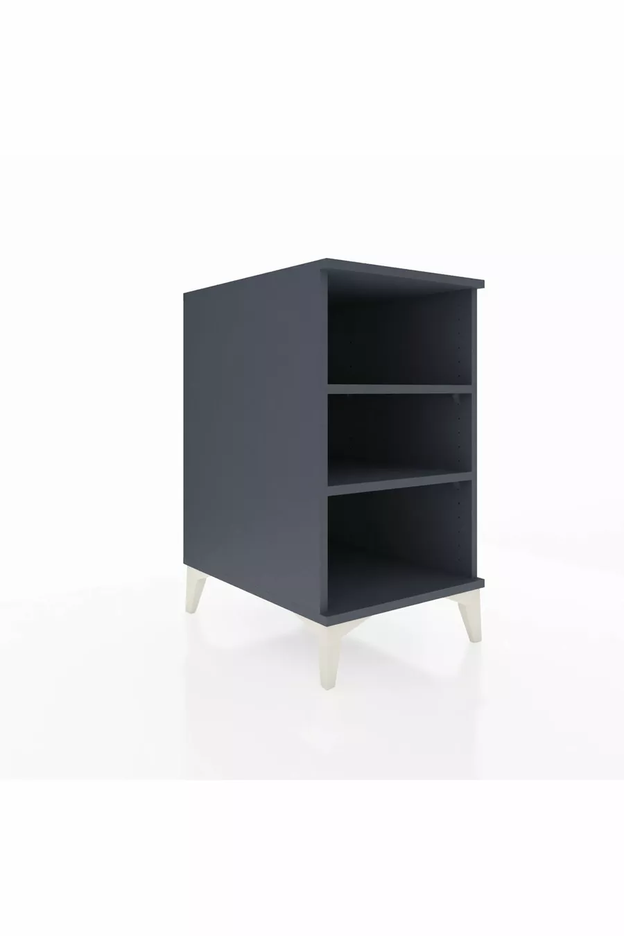 Chevet Kronos à 2 étagères Anthracite-Anthracite