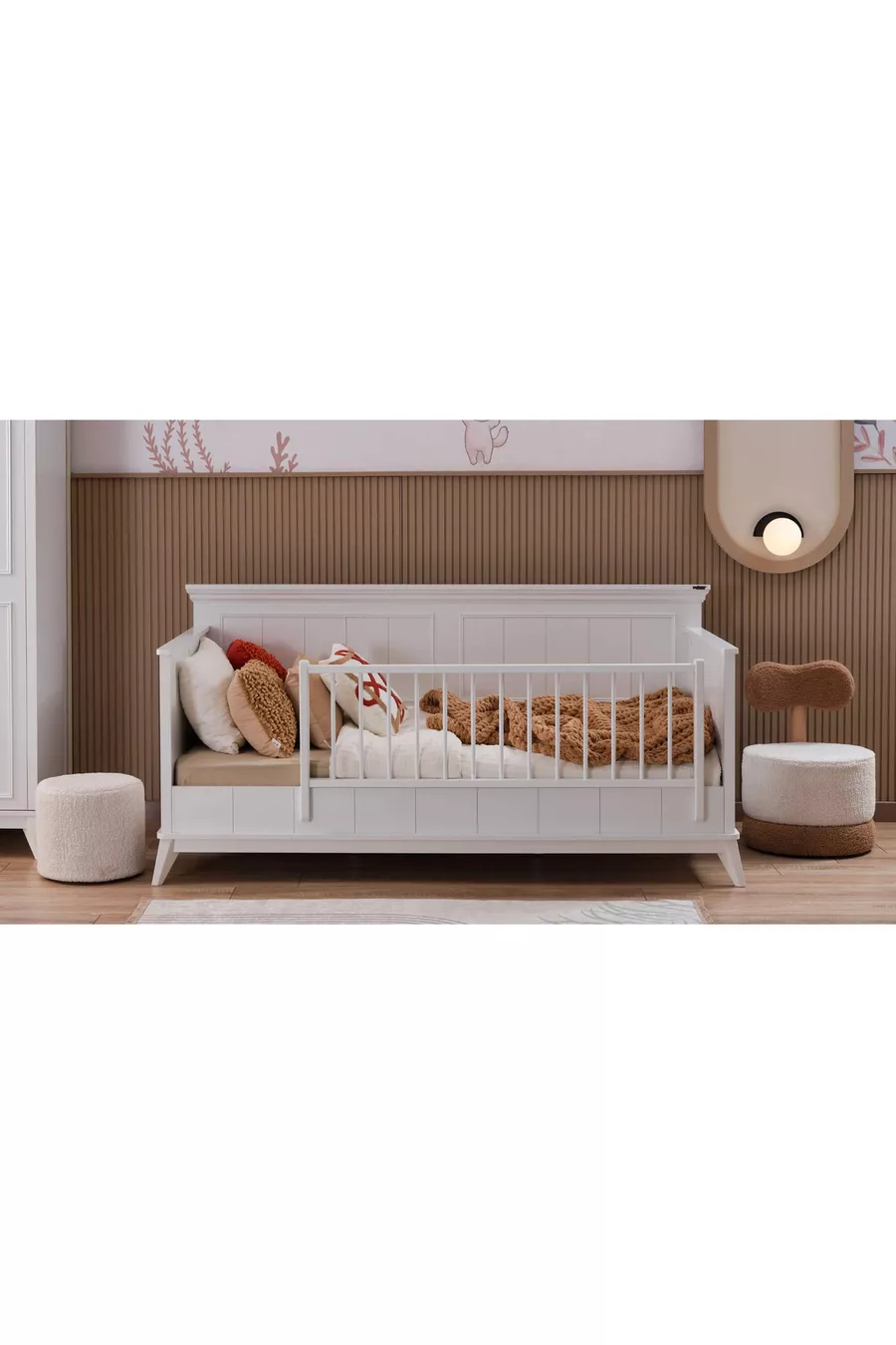Chambre d'enfant Gloria (Armoire 3 portes + * Montessori + Commode avec portes)