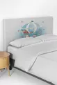 Housse de tête de lit pour lit enfant avec ballon bleu