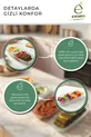 Plateau de présentation en verre transparent 4 pièces, assiette de service, assiette pour petit-déjeuner, mezzé, en-cas, assiette ovale élégante