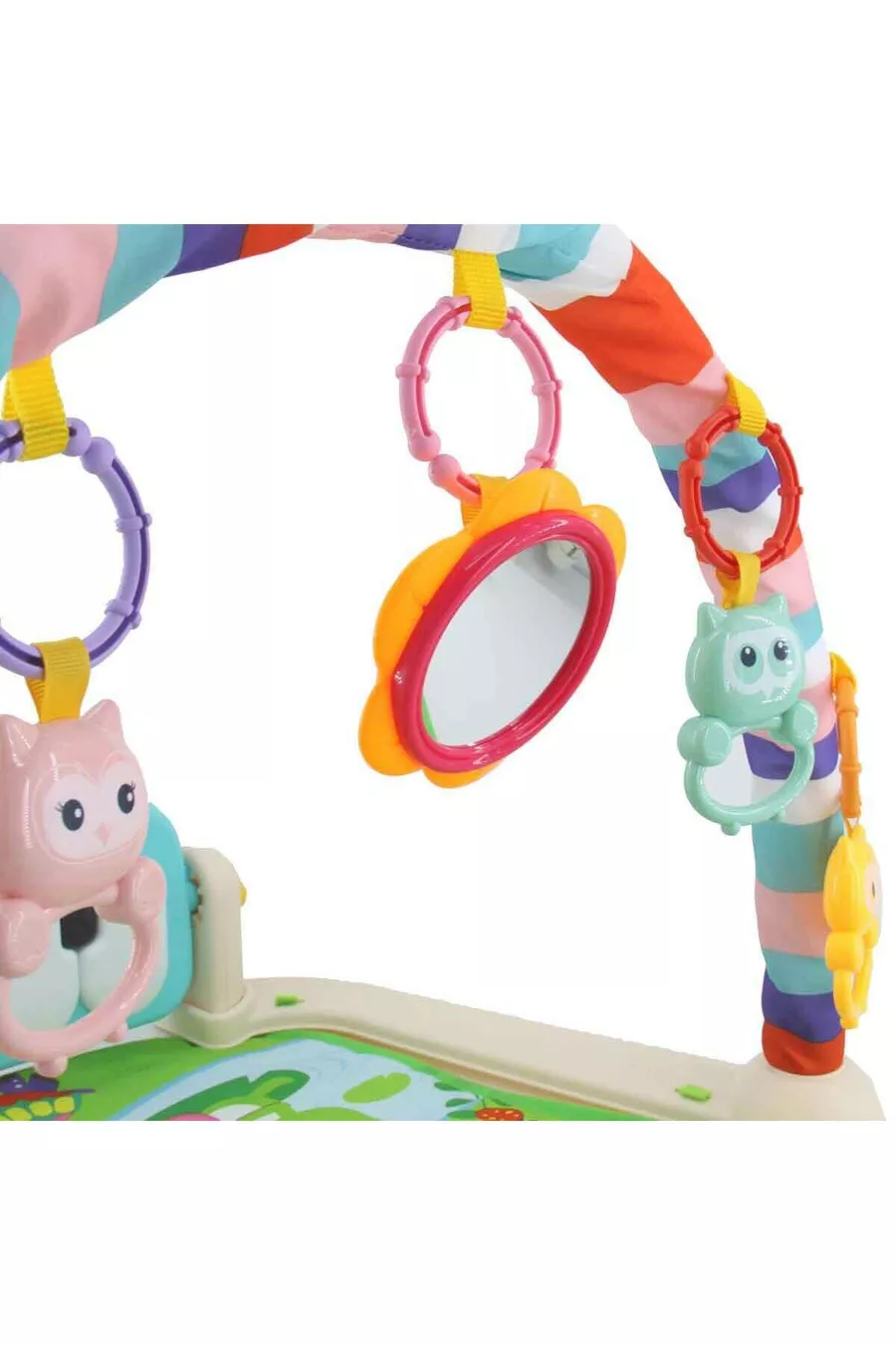 Tapis de jeu pour bébé avec piano et centre de gymnastique Babycim (AVEC MIROIR ET HOCHEMENT)