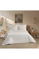 Housse de lit scandinave Jasmin 3 pièces pour lit double crème