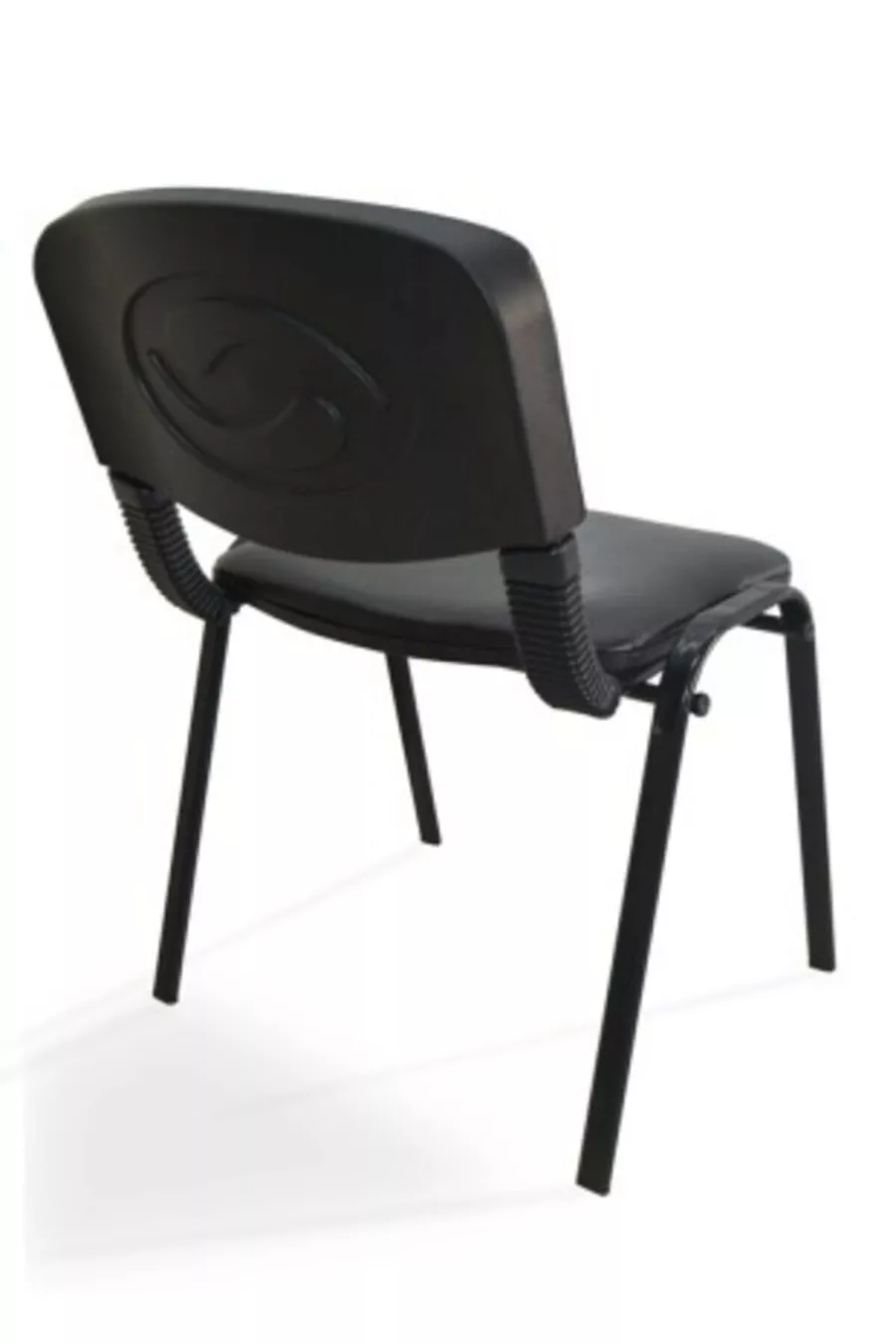 I Office Furniture & Design Fauteuil de bureau noir pour attente des invités 2 pièces 