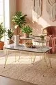 Table gigogne et table basse ensemble set double or Efes fil