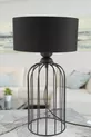 Lampe de table Tema noire avec abat-jour noir, lampe de table décorative, abajour, éclairage sur table d'appoint et chevet, décoration intérieure