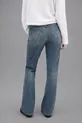Jean flare taille basse à rayures bleues et fumées Morgan