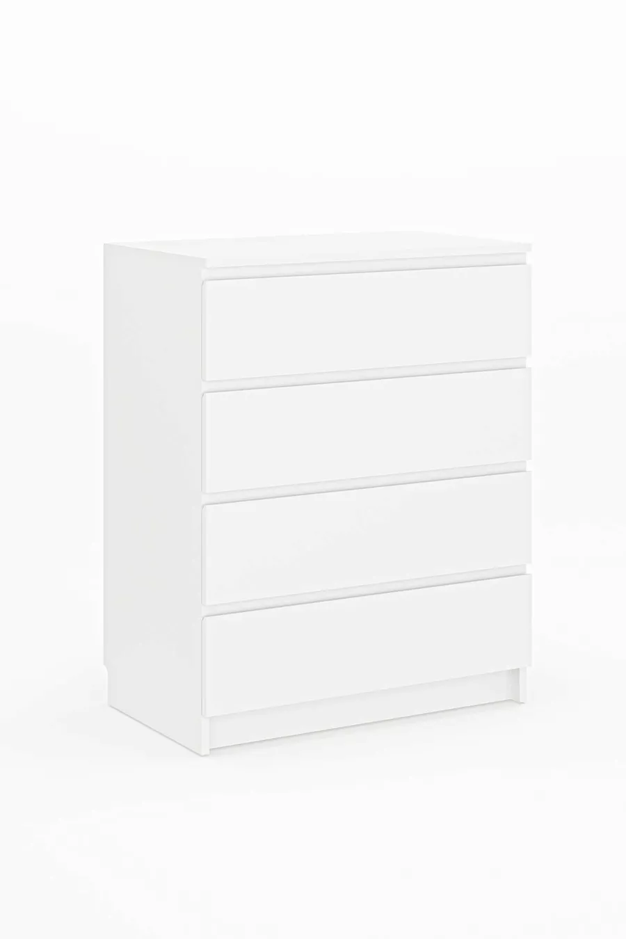 Commode Derinkuyu à 4 tiroirs Chambre à coucher Chambre de bébé Armoire Blanche