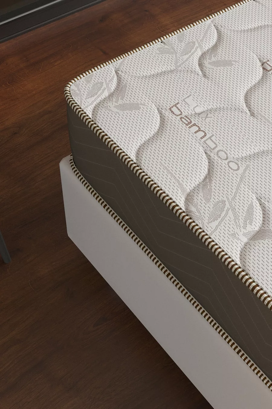 Matelas à ressorts Lux Bamboo Orthopédique Complet de Base, Utilisation des deux côtés, Confort élevé