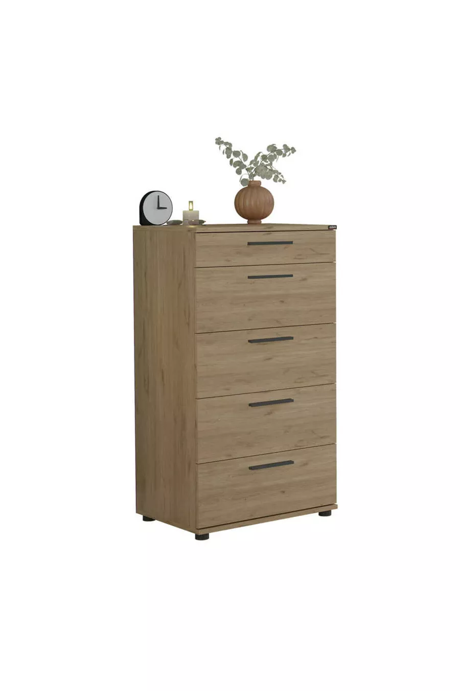 Commode Trendline 5 tiroirs - Chêne Florida cm