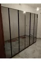 Armoire de dressing Esla modulable à 6 portes vitrées % MDF (LIVRAISON À DOMICILE AVEC MONTAGE INCLUS)