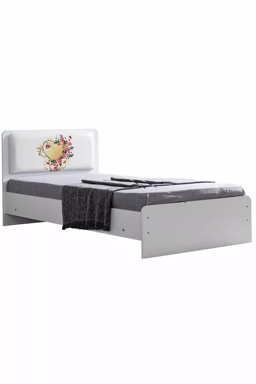 Lits superposés, Lit Mira Ranza avec bureau, armoire 3 portes et 2 matelas Comfort