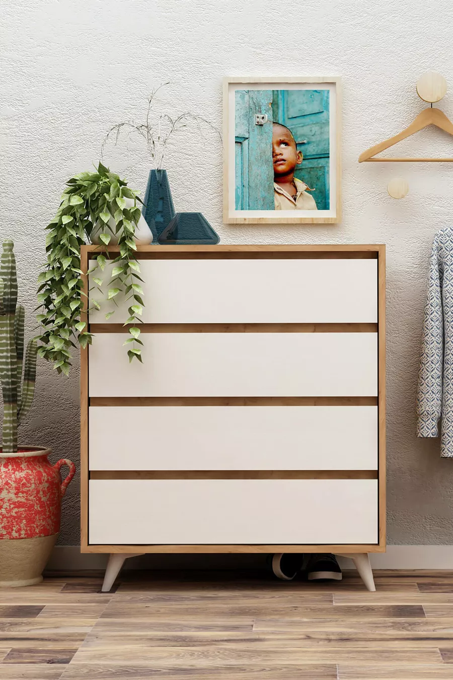 Commode Suvera à 4 tiroirs