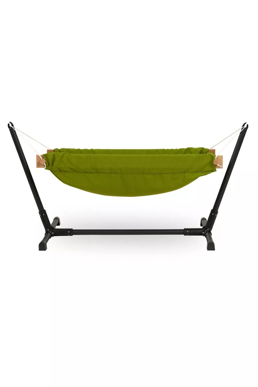 Berceau hamac pour poupée en bois avec support (Vert)