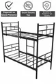 Koza Ranza Lits Superposés Métal Noir Compatibles avec Matelas, Amovible