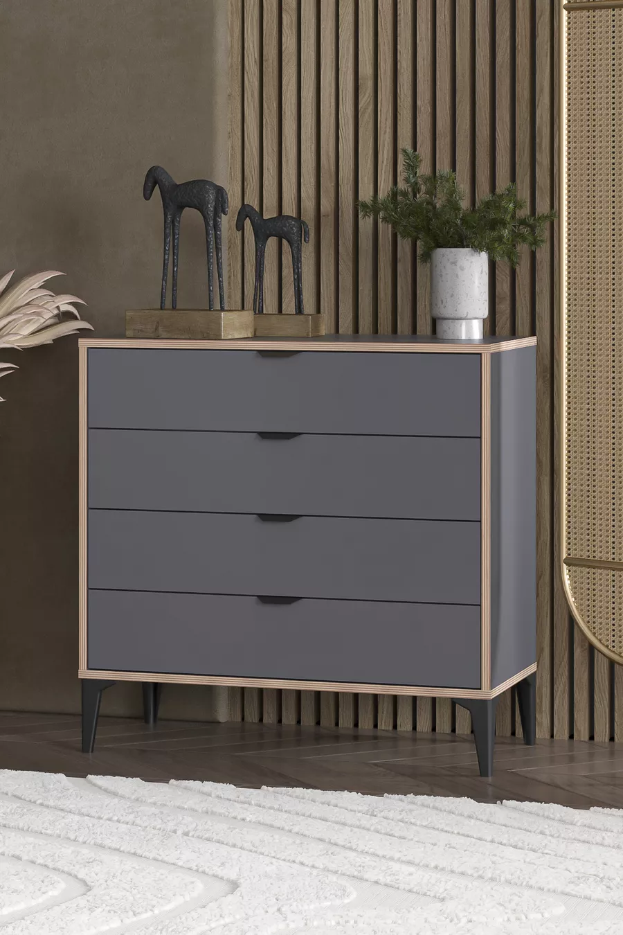 Commode Arden à 4 tiroirs
