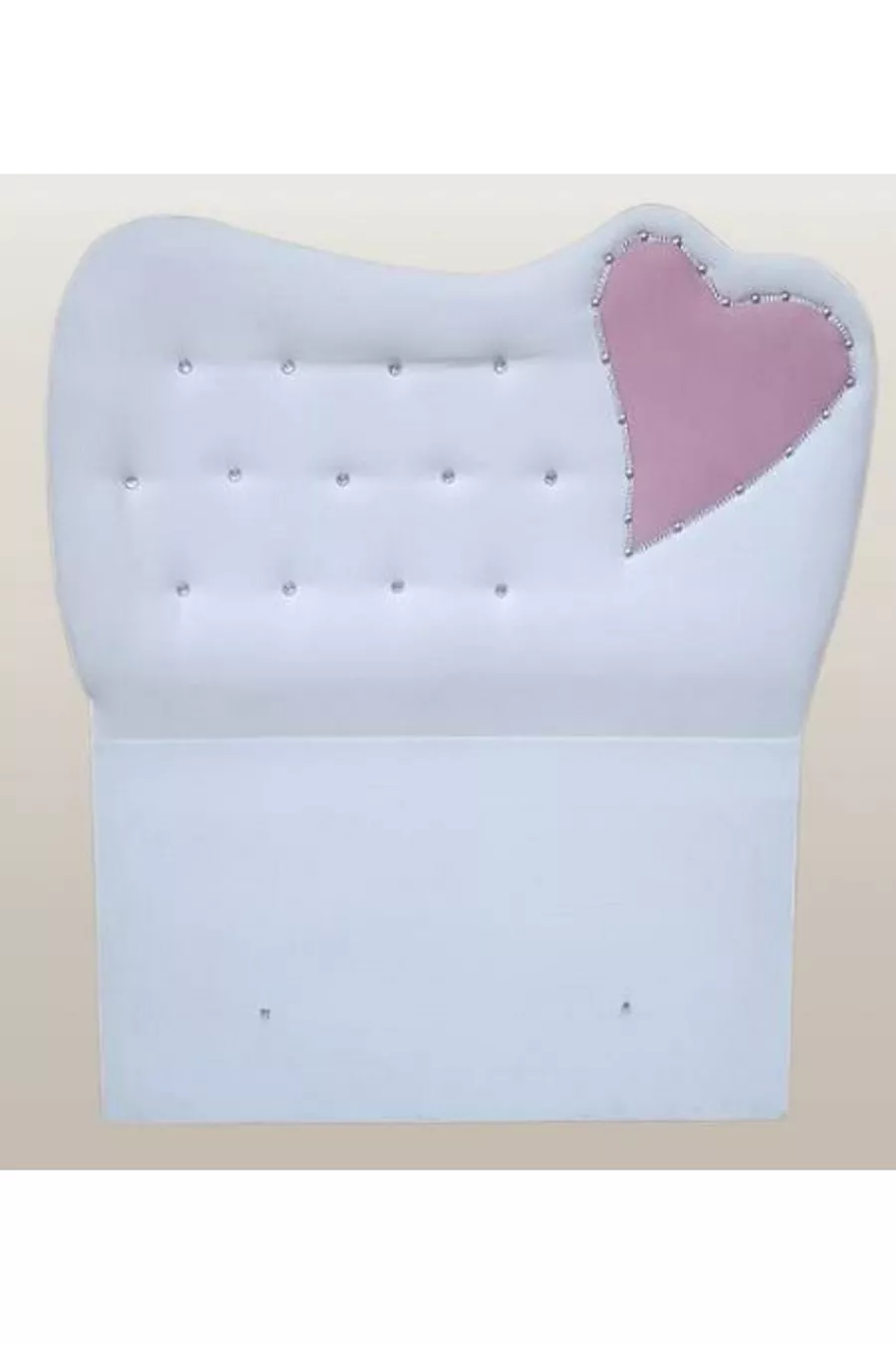 Titre DK Modèle à Cœur Simple Taille Lit Simple Tissu Blanc Feutre de Cheval Fait Main