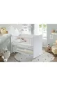 Berceau pour bébé avec côtés inclinables et roulettes - Lit pour bébé - Blanc - Cm - 
