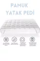 Protège-matelas avec coins élastiques, rembourré en coton à 100 %