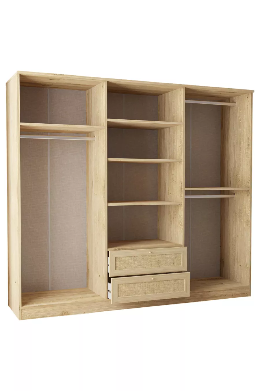 Armoire Baru à 6 portes et 2 tiroirs