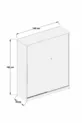 Armoire coulissante  Zambak avec plusieurs étagères, tiroirs et tringle, en pin avec caisson en pin (portes en pin)