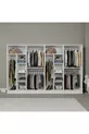 Armoire à vêtements Kardelen Série Mat Blanc 8 Portes  Étagères  cm - ensemble de garde-robe