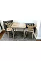 Ensemble table et chaises pour enfants en pin Zürafa, table d'activités, table de travail, 1 table et 2 chaises