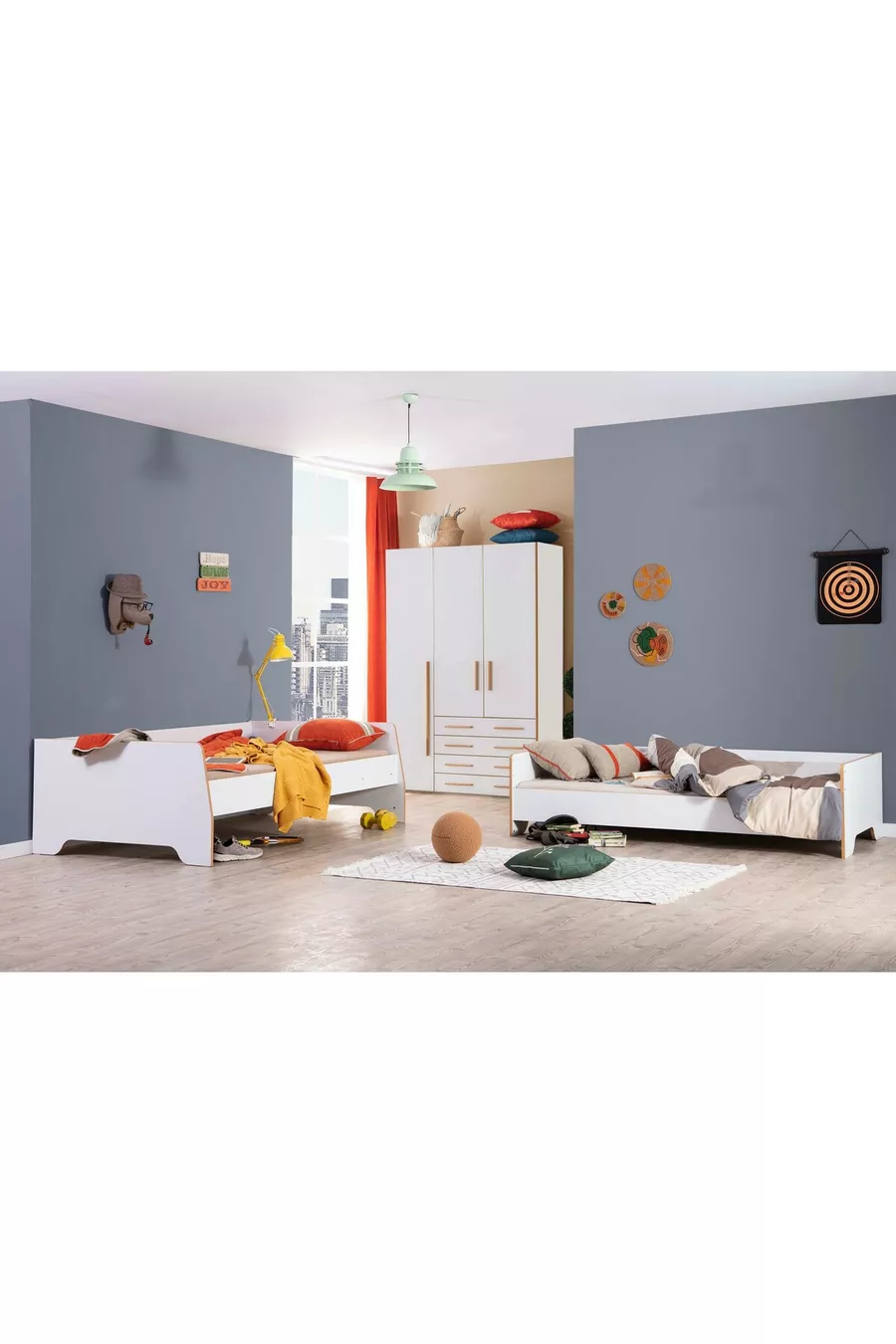 Chambre d'adolescent rétro Lits superposés larges x / x