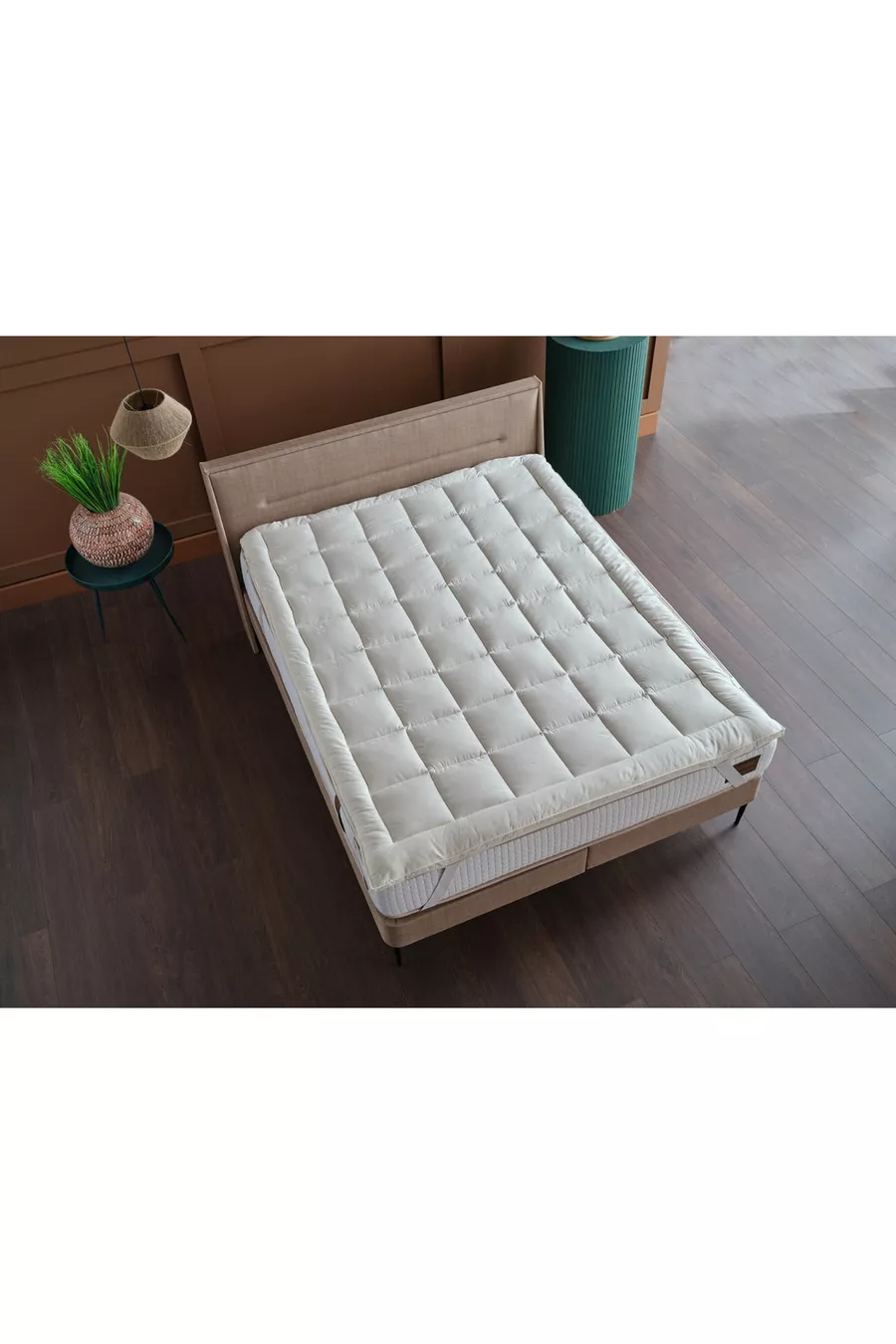 Protège-matelas en coton blanc - x cm