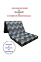 Lit pliant simple en mousse 8 cm Gris, matelas pliant épais en mousse GRIS