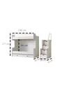 Lit superposé, Lit superposé avec tiroirs Zenit Plus, Armoire à 3 portes, 2 matelas confort