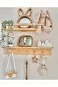 Kayınsan Étagère Murale en Bois Fait Main par 2 | Porte-manteau et Bibliothèque | Montessori cm