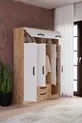 Thème 6 Couverture 2 Armoire à tiroirs Pin Atlantique Blanc
