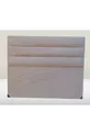 Titre DK Double Taille 'Lit Horizontal Tranché Tissu Crème en Poil de Poulain Fait Main