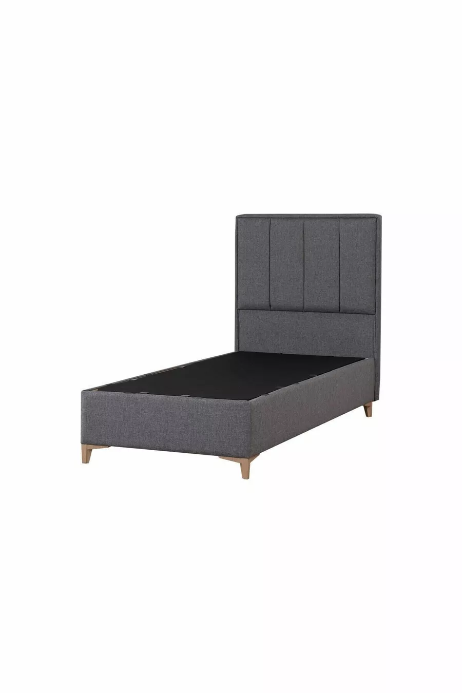 Lit coffre Gold Therapy Anthracite (TÊTE DE LIT ET MATELAS NON INCLUS)