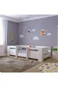Lit Vega Montessori MDF BLANC BRILLANT Compatible avec matelas avec sommier et tête de lit