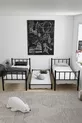 Chambre d'enfant pour jeunes avec lits superposés et lit métallique Zambak Yavrulu Noir