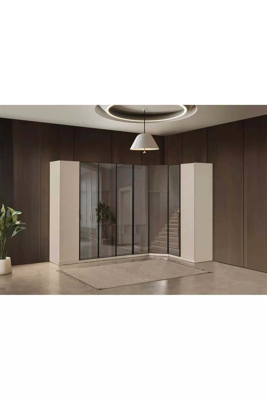 ENSEMBLE DE CHAMBRE À COUCHER LOTUS 8 PORTES