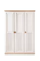 Ensemble de chambre Zenit, lit coffre avec barrière pour bébé Zenit, armoire à 3 portes, commode