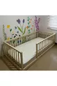 Lit Montessori naturel pour bébé et enfant avec lattes fréquentes et arrondies