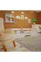 Lit Vega Montessori en MDF blanc avec compartiments, compatible avec matelas M