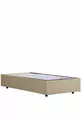Lit simple en MDF Zagreb, crème (hors tête de lit et matelas)