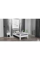 Lit Compatible, Style Simple, Simple, Blanc, Jeune, MDF, Lit Simple