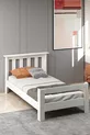 Lit simple Still en MDF blanc