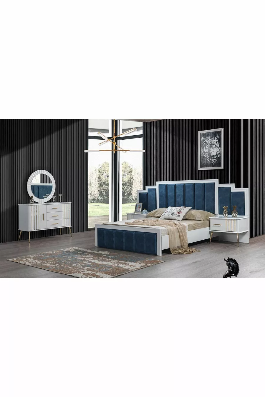 Ensemble de chambre à coucher Erva à base de MDF